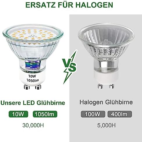 Unikcst GU10 LED 10W Dimmbar – Bild 3 #Warmweiß 3000K #6er Set