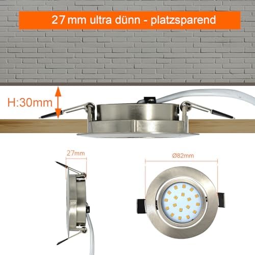 HiBay Einbaustrahler Seitenansicht Ultra Flach 27mm