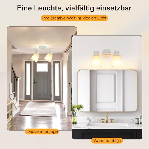 Unikcst Deckenstrahler Leinen 2 Flammig – Bild 6 #2 Flammig