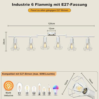 HiBay Diamant Weiß 6 Flammig – Bild 6 #6 Flammig