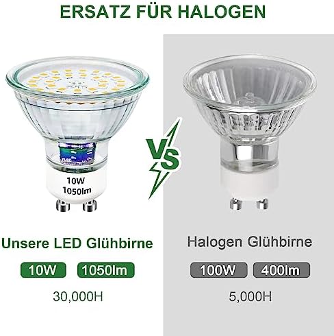 Unikcst GU10 LED 10W Dimmbar – Bild 3 #Neutralweiß 4500K #6er Set