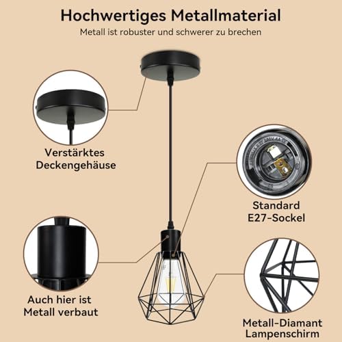 HiBay Pendelleuchte Diamant 1er Einzeln – Bild 3 #1er Einzeln