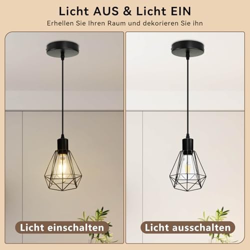 HiBay Pendelleuchte Diamant 2er Set – Bild 4 #2er Set