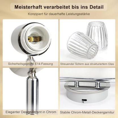 Unikcst Streifenglas Chrom 2 Flammig – Bild 4 #2 Flammig
