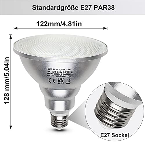 Unikcst PAR38 18W 2er Set – Bild 5