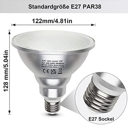 Unikcst PAR38 18W 4er Set – Bild 5