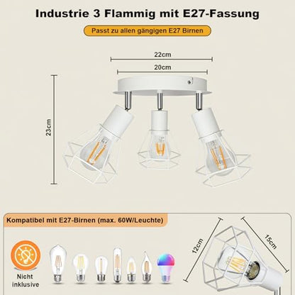 HiBay Diamant Weiß 3 Flammig – Bild 4 #3 Flammig