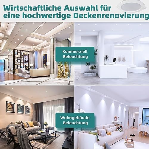 Unikcst LED Einbaustrahler 9W 120mm – WW