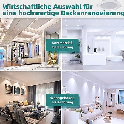 Unikcst LED Einbaustrahler 9W 120mm – WW