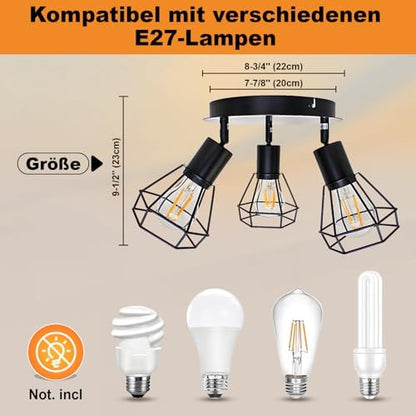 HiBay Diamant Schwarz 3 Flammig – Bild 4 #3 Flammig