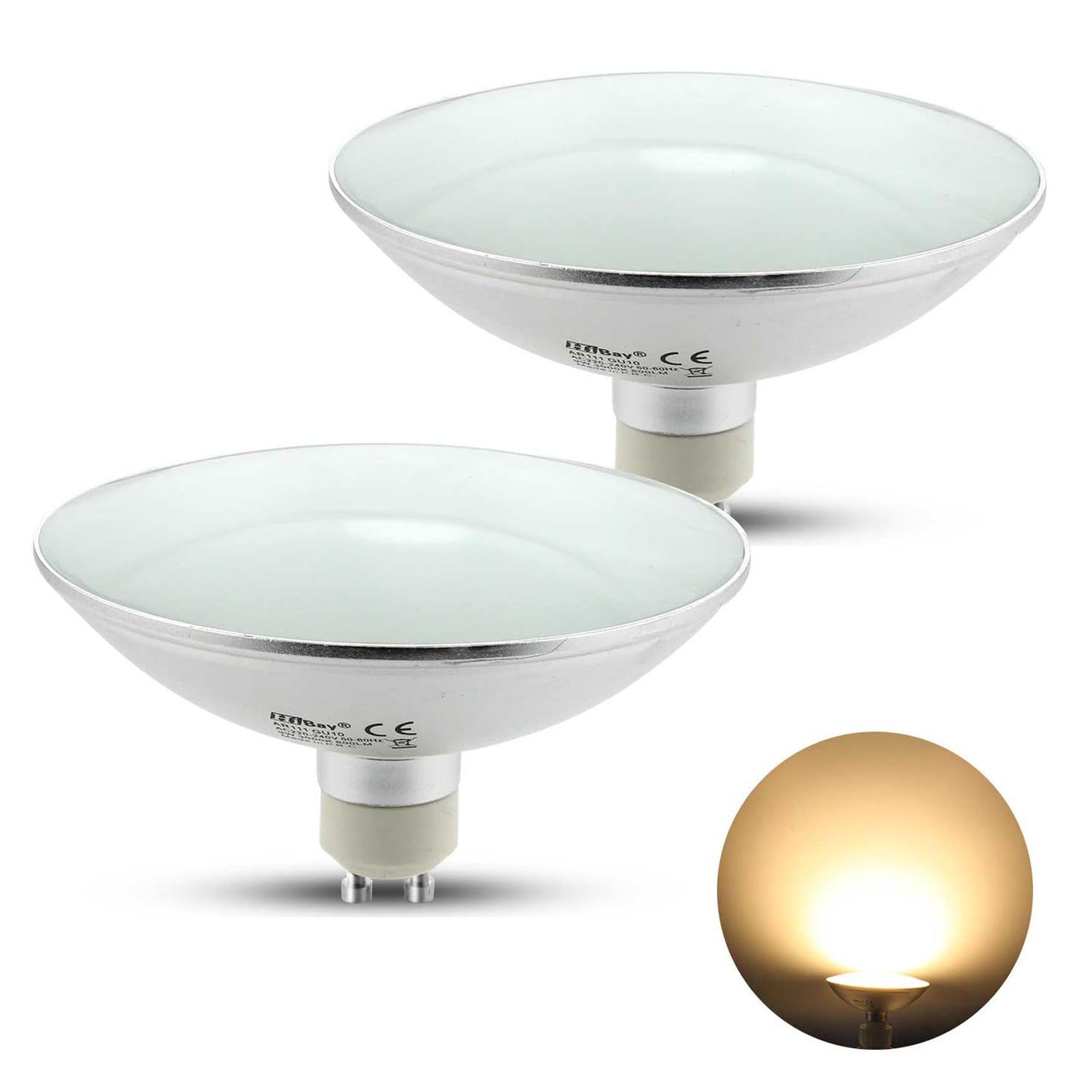 HiBay GU10 AR111 LED Spot – Bild 1 #Warmweiß 3000K #2er Set
