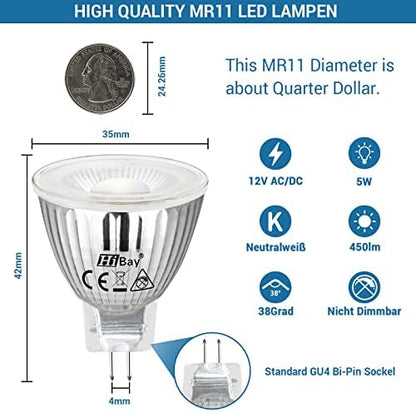 HiBay MR11 5W 6er Warmweiß 3000K – Bild 2