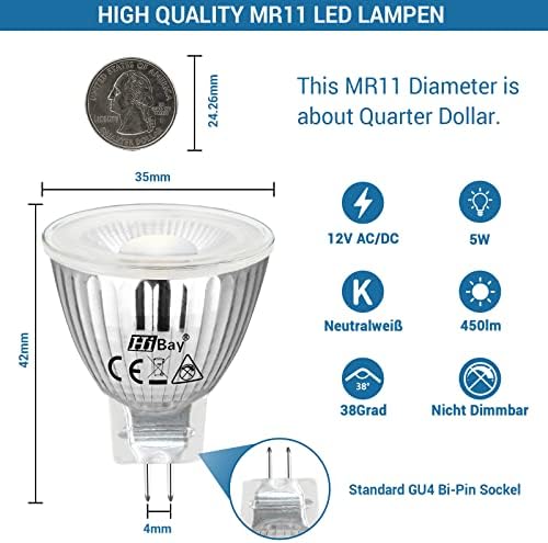 HiBay MR11 5W 6er Warmweiß 3000K – Bild 2