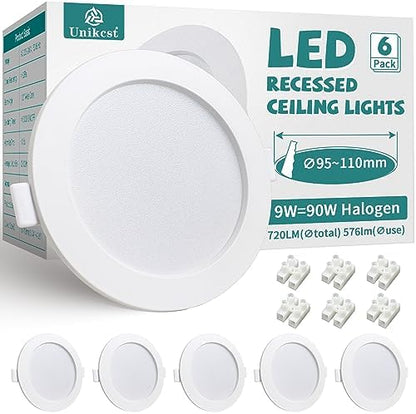 Unikcst LED Einbaustrahler 9W 120mm – WW