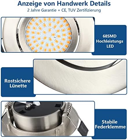 HiBay LED Einbaustrahler Ultra Flach 3,5W – Bild 2 #Warmweiß 3000K