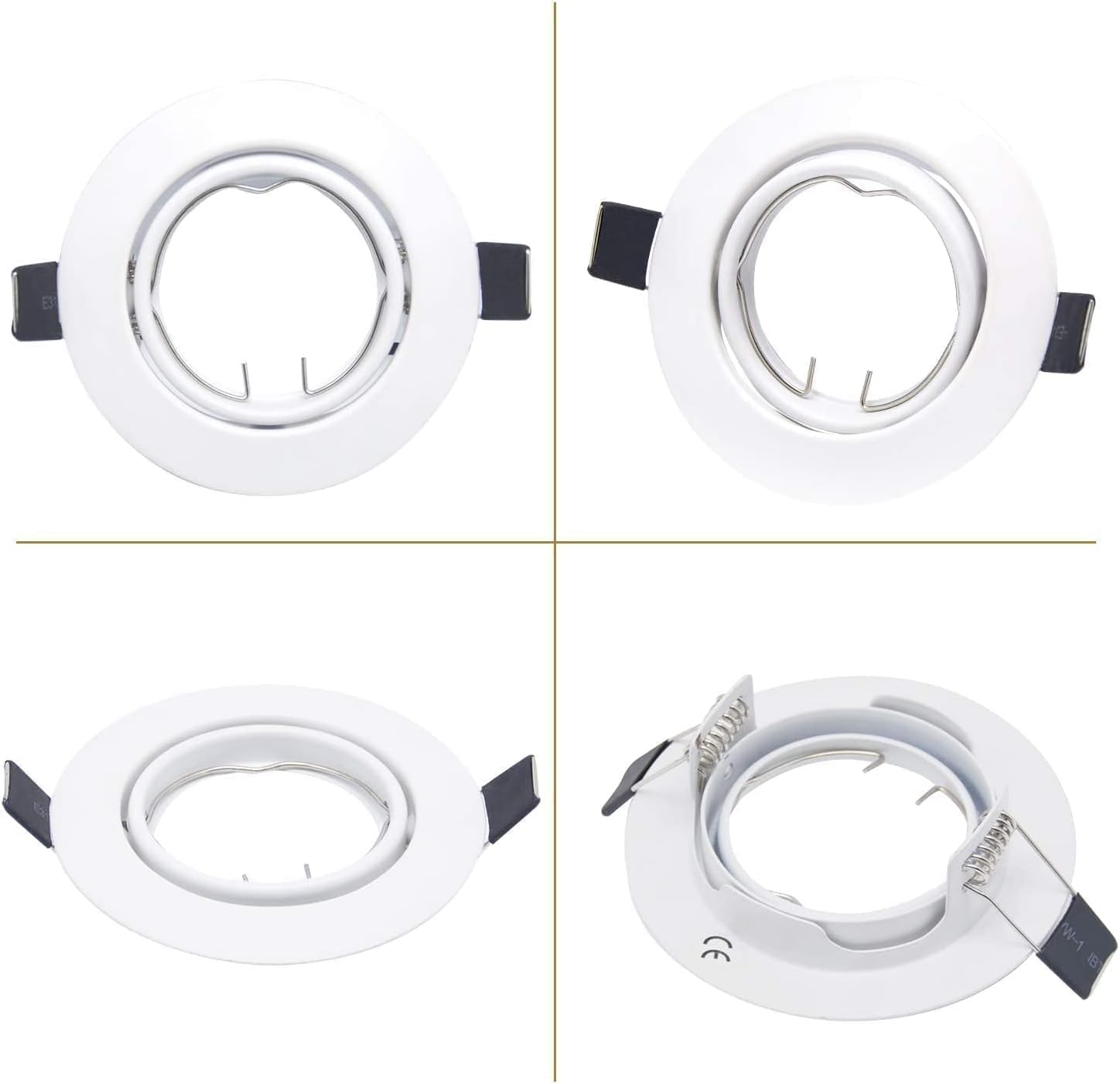 K4 GU10 LED Einbaurahmen Set – Bild 49 #Matt Weiß