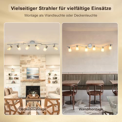 Unikcst Streifenglas Chrom 6 Flammig – Bild 3 #6 Flammig