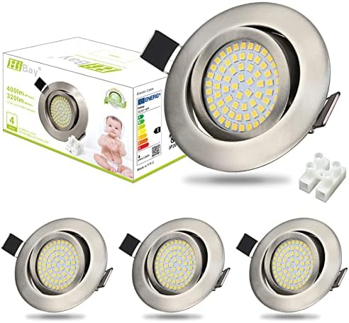 HiBay LED Einbaustrahler Ultra Flach 3,5W – Bild 12 #Neutralweiß 4500K #4er Set