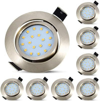 HiBay 8er LED Einbaustrahler 5W – Hauptbild Nickel Gebürstet