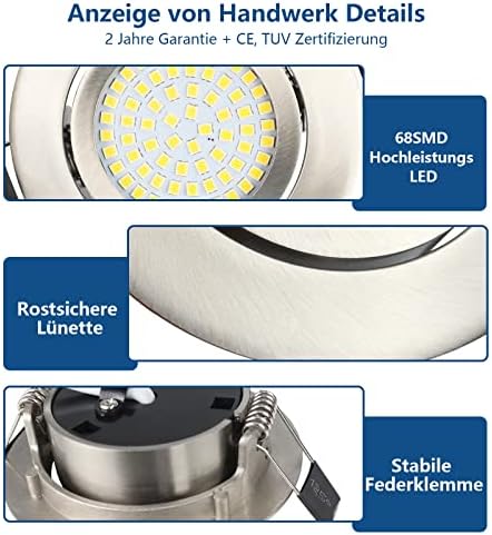 HiBay LED Einbaustrahler Ultra Flach 3,5W – Bild 13 #Neutralweiß 4500K
