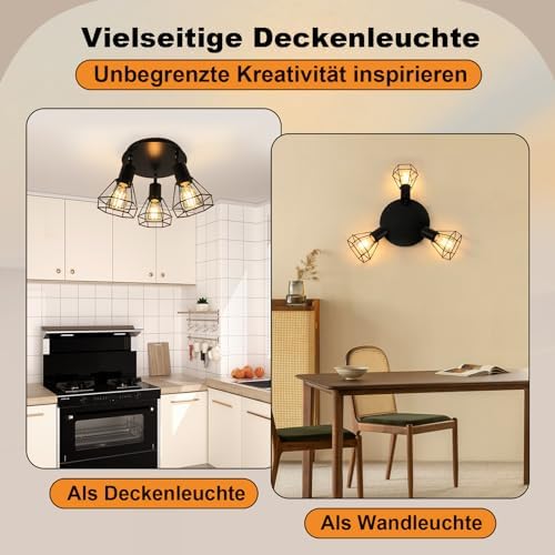 HiBay Diamant Schwarz 3 Flammig – Bild 5 #3 Flammig