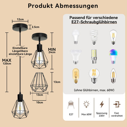 HiBay Pendelleuchte Diamant 1er Einzeln – Bild 5 #1er Einzeln