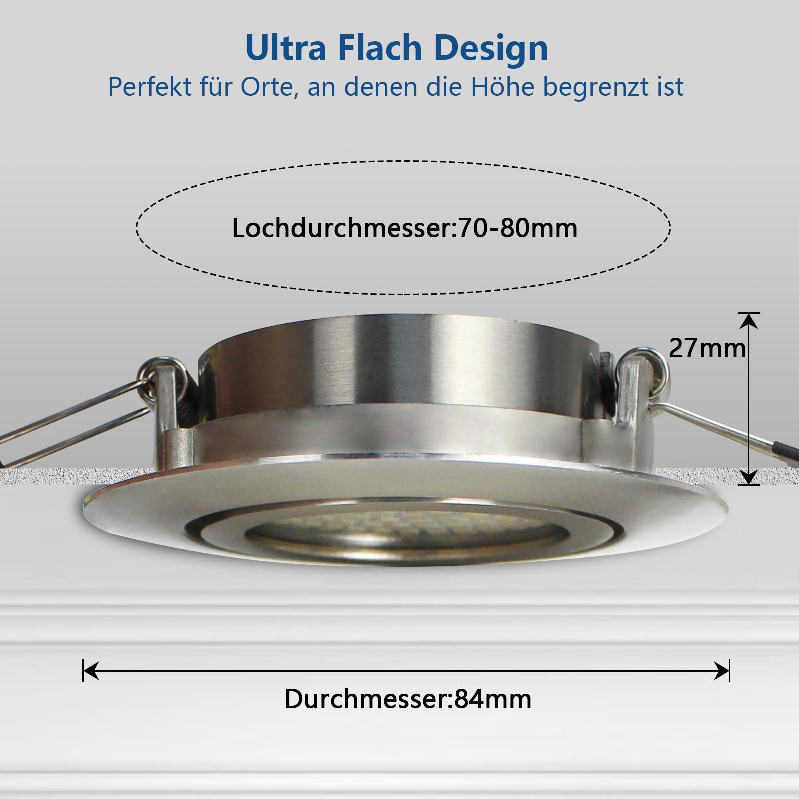 HiBay LED Einbaustrahler Ultra Flach 3,5W – Bild 14 #Neutralweiß 4500K