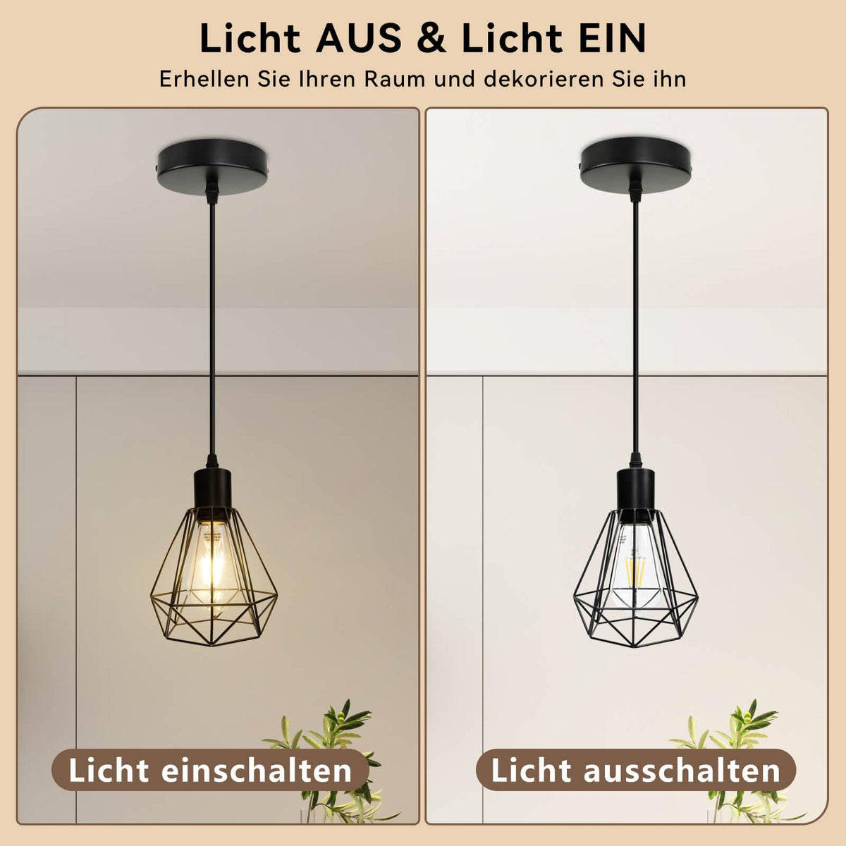 HiBay Pendelleuchte Diamant 1er Einzeln – Bild 4 #1er Einzeln