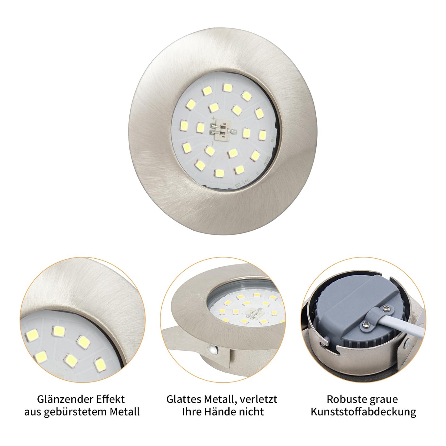 Wondlumi 6er LED Einbaustrahle – NW