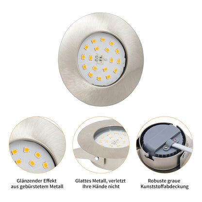 Wondlumi 6er LED Einbaustrahle – WW