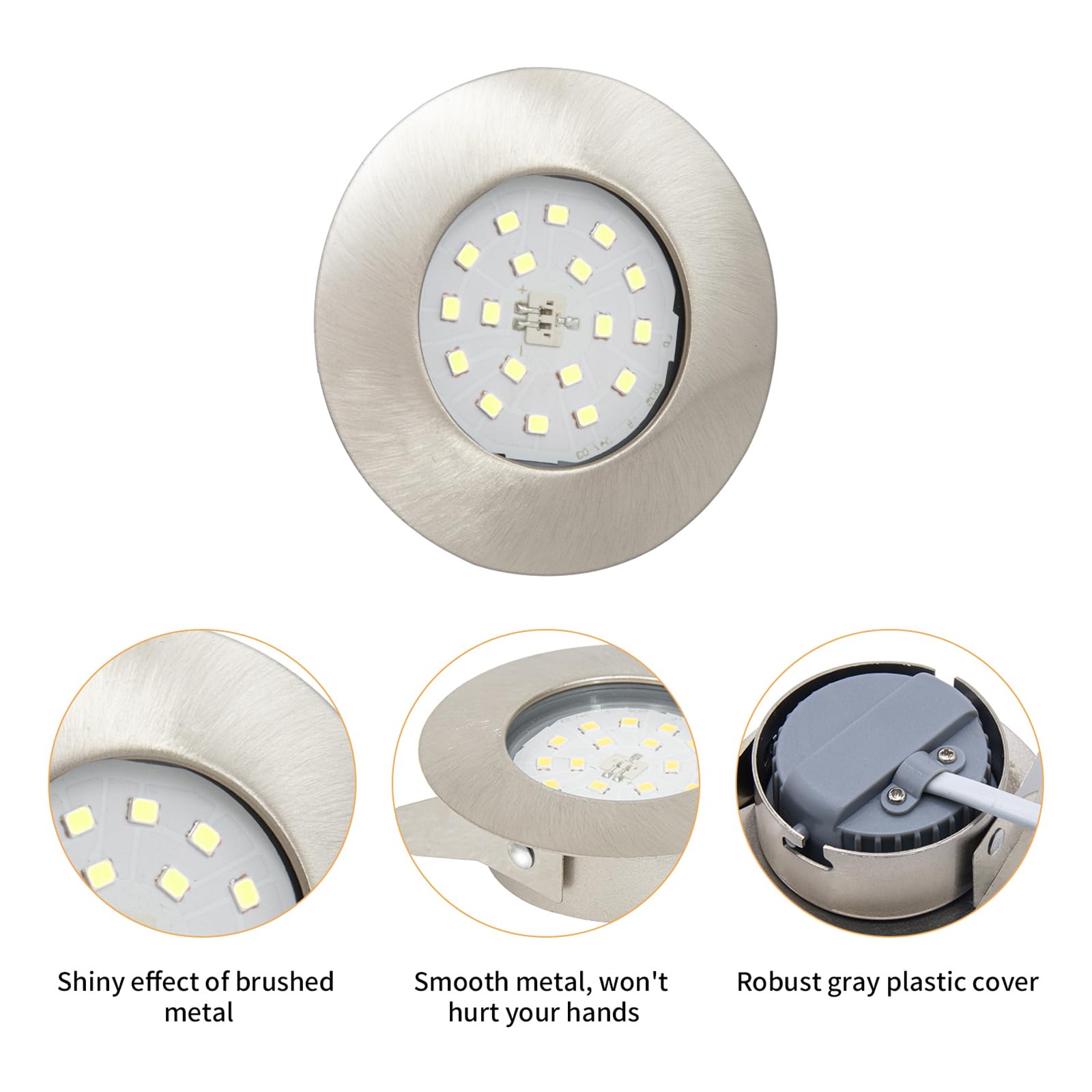 Wondlumi 6er LED Einbaustrahle – CW