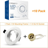 GU10 Einbaurahmen Rund Matt Weiß – Bild 4 #Matt Weiß