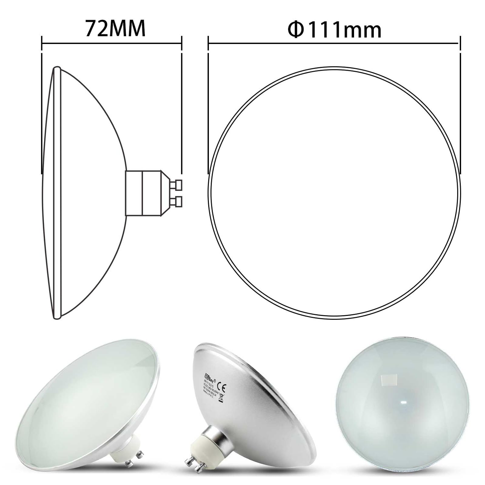 HiBay GU10 AR111 LED Spot – Bild 3 #Neutralweiß 4500K