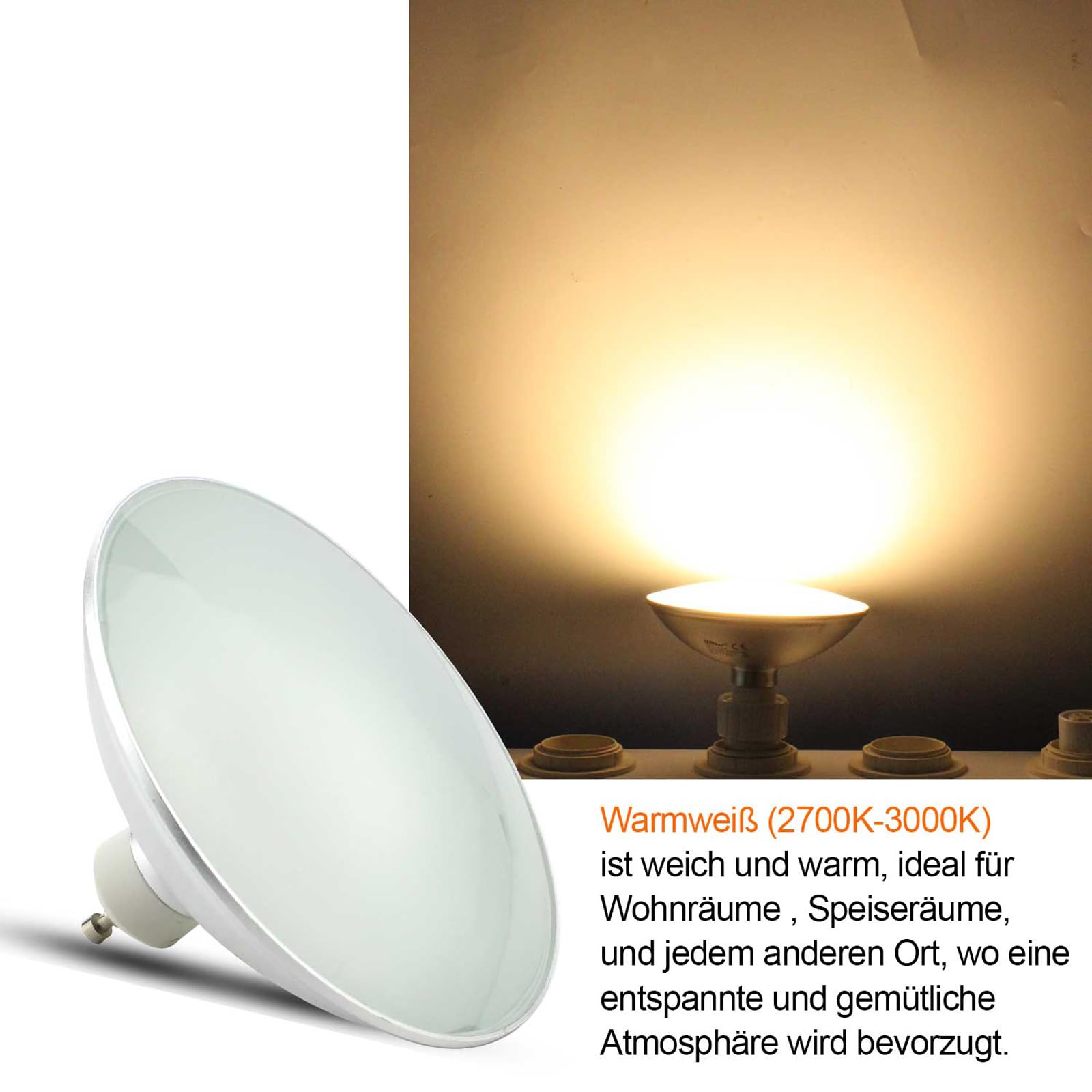 HiBay GU10 AR111 LED Spot – Bild 10 #Warmweiß 3000K