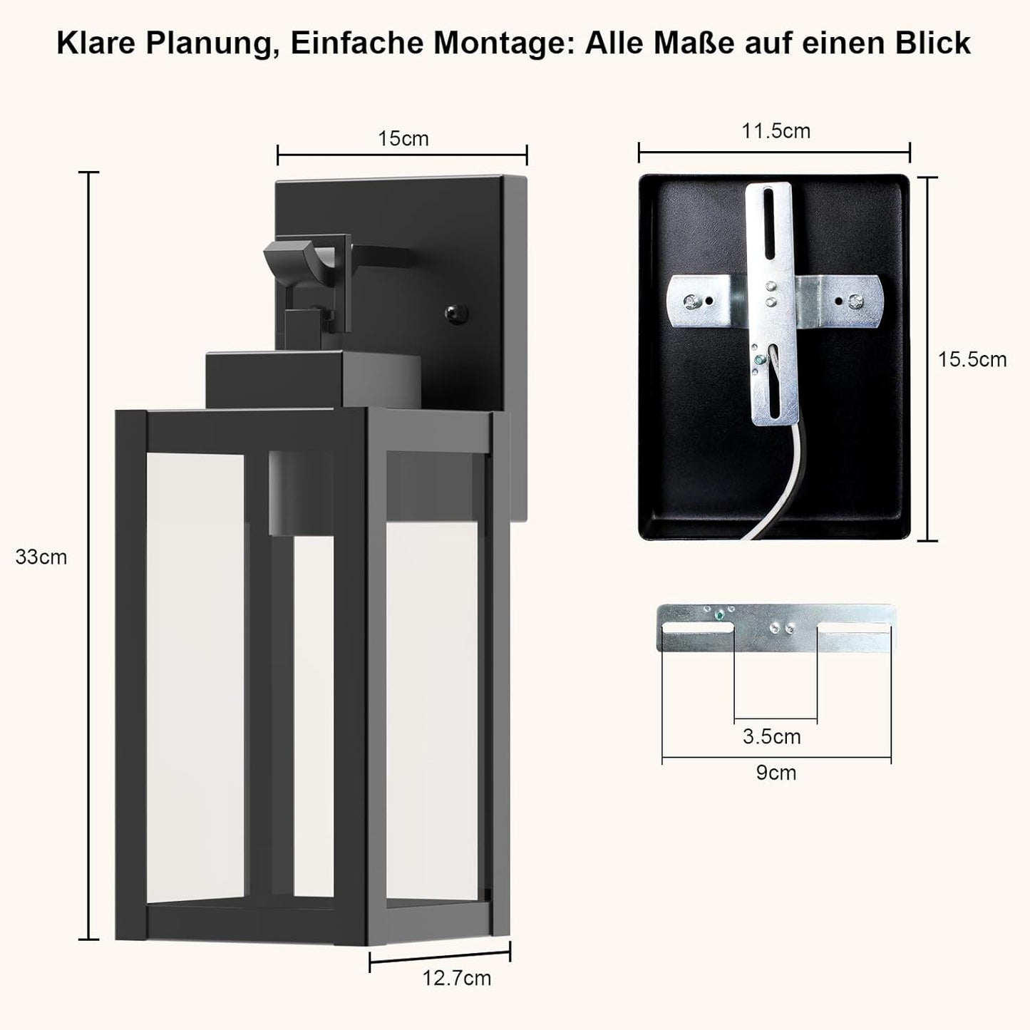 Kaihui Außenwandleuchte – Bild 3