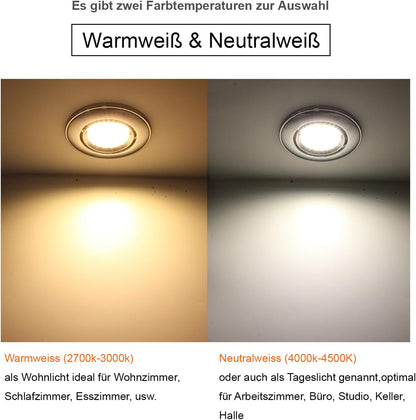 HiBay LED Einbaustrahler Set GU10 Rund 5W – Bild 6