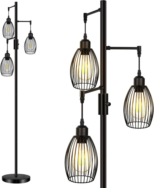 HiBay LED Stehlampe Vintage Vogelkäfig – Bild 1