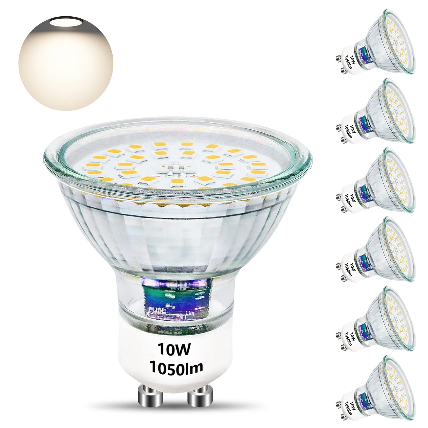 Unikcst GU10 LED 10W Nicht Dimmbar – Bild 1 #Neutralweiß 4500K #6er Set