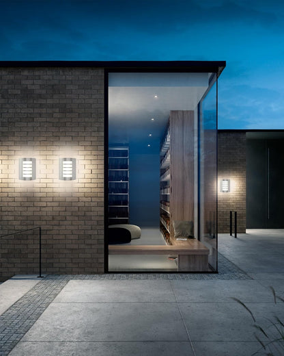 HiBay Außenwandleuchte E27 IP4 – Bild 6 #Edelstahl Gebürstet