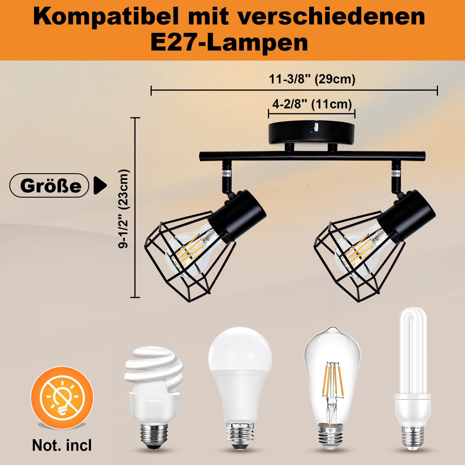HiBay Diamant Schwarz 2 Flammig – Bild 4 #2 Flammig