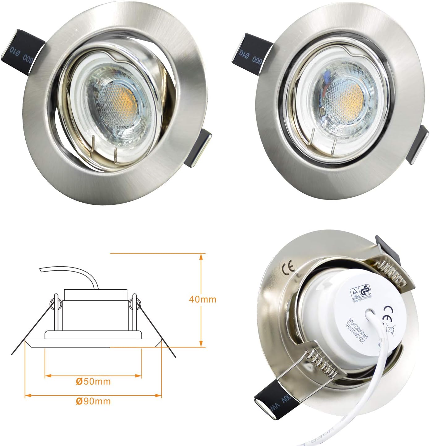 Allesgute Einbaustrahler Set Dimmbar – Bild 8
