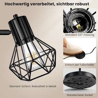 HiBay Stehlampe 3 Flammig Industrial – Bild 4