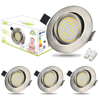 HiBay LED Einbaustrahler Ultra Flach 3,5W – Bild 12 #Neutralweiß 4500K #4er Set