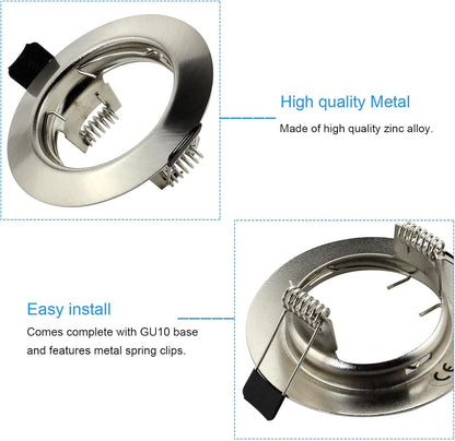 HiBay LED Einbaustrahler Set GU10 Rund 5W – Bild 2