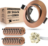 GU10 Einbaurahmen Rund Antik-Messing – Bild 9 #Gold – Antik-Messing