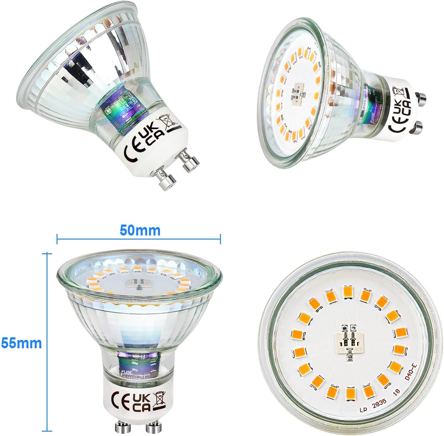 HiBay LED Einbaustrahler Set GU10 Rund 5W – Bild 3