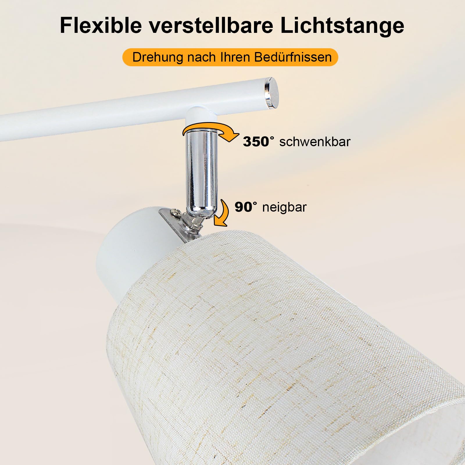 Unikcst Deckenstrahler Leinen 2 Flammig – Bild 3 #2 Flammig