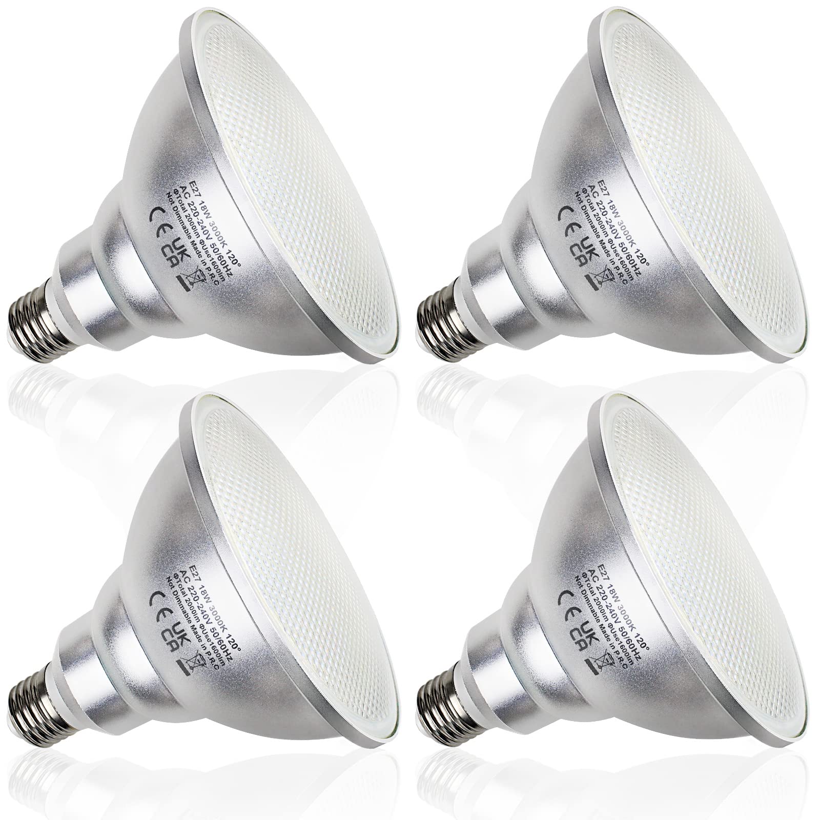 Unikcst PAR38 18W 4er Set – Bild 1