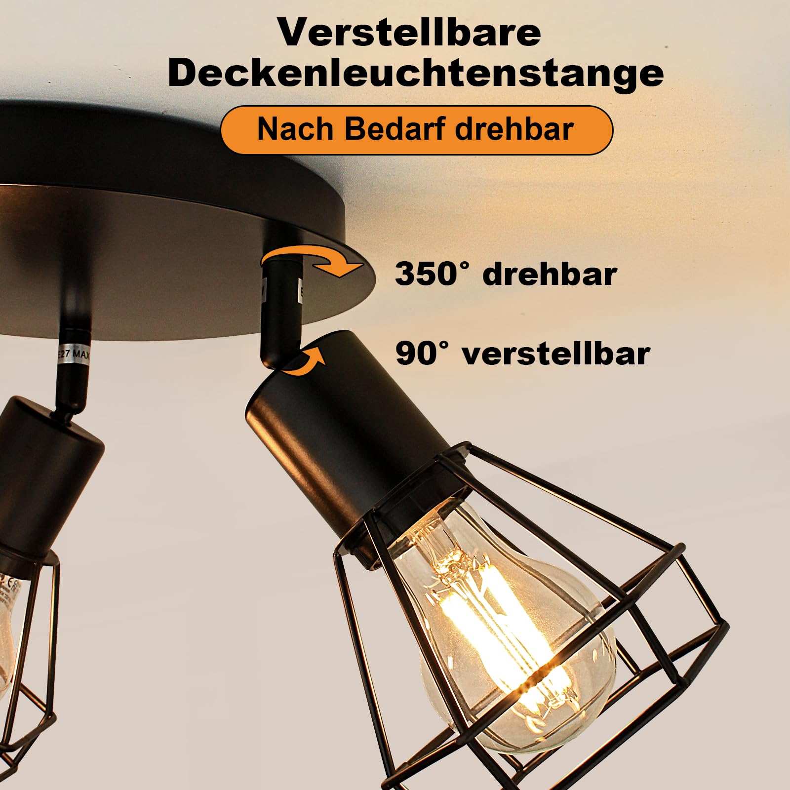 HiBay Diamant Schwarz 3 Flammig – Bild 2 #3 Flammig