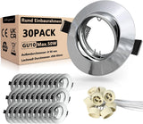 GU10 Einbaurahmen Rund Matt Weiß – Bild 10 #Matt Weiß